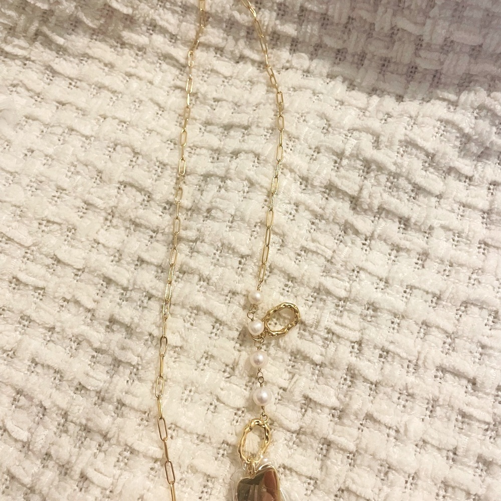 Gold plated necklace for women’s Heart